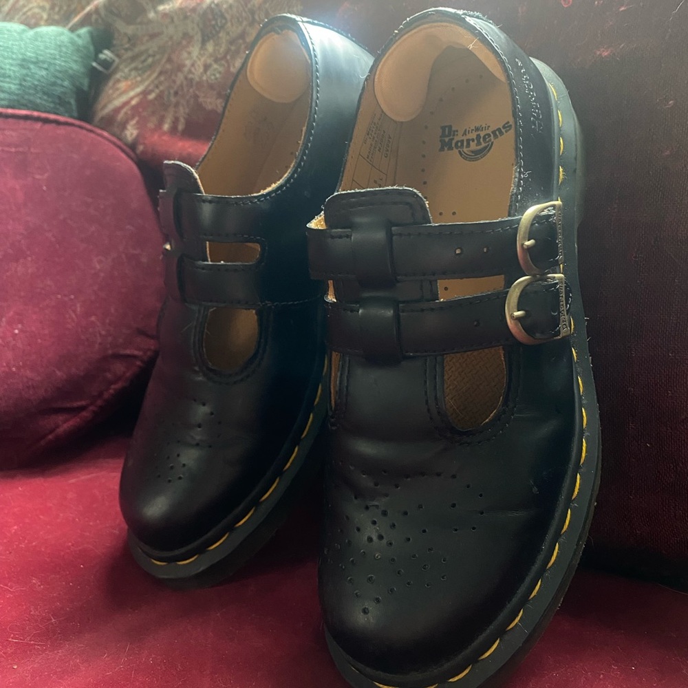 Smooth leather Doc Marten Mary Jane shoes
